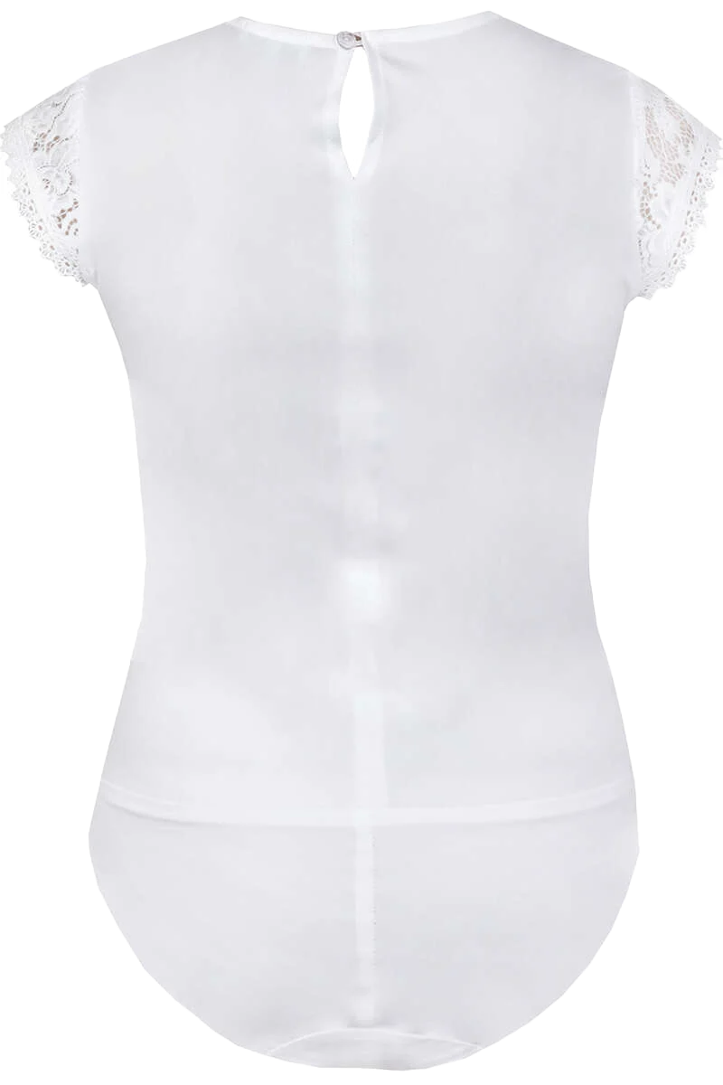 Damen Spitzen-Body hochgeschlossen