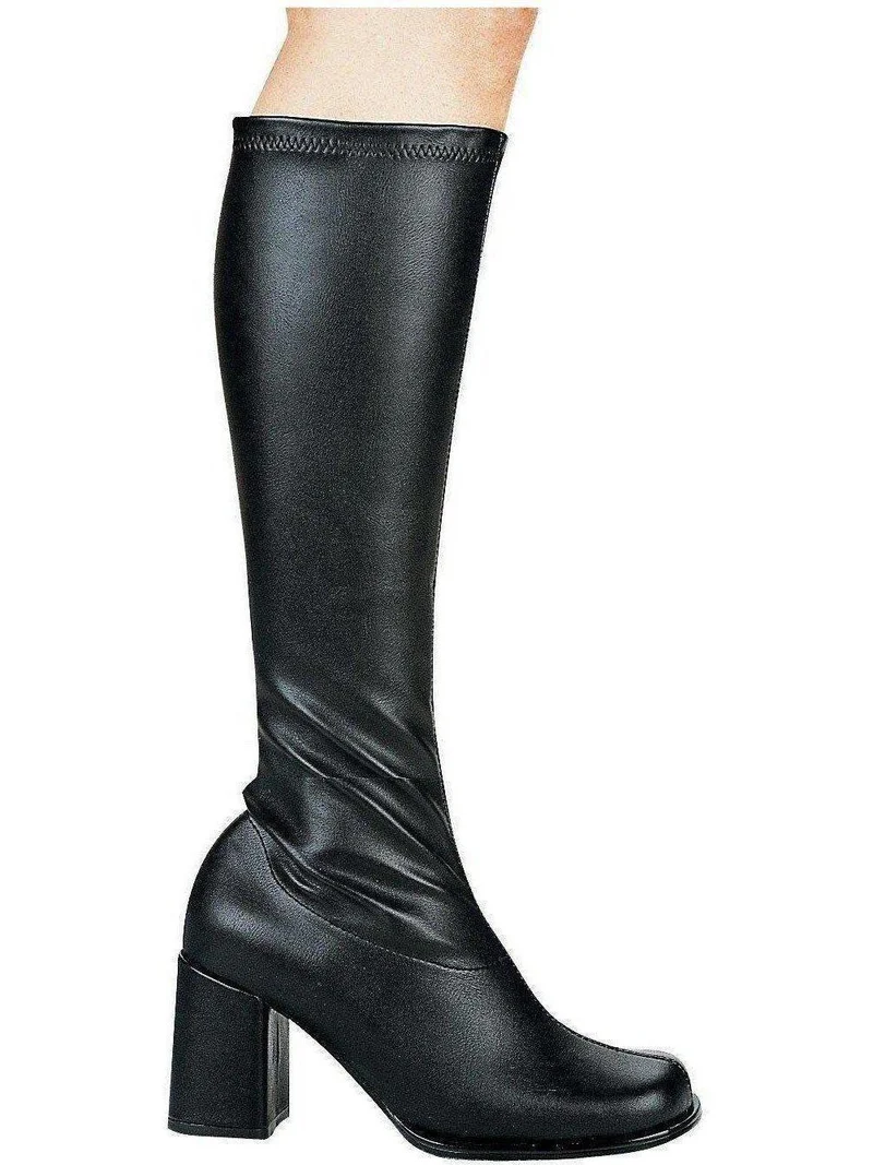 Gogo-Stiefel in Übergröße, 3 cm, mit Reißverschluss von Ellie Shoes, erhältlich in den Größen 13 und 14 – stilvoll und vielseitig