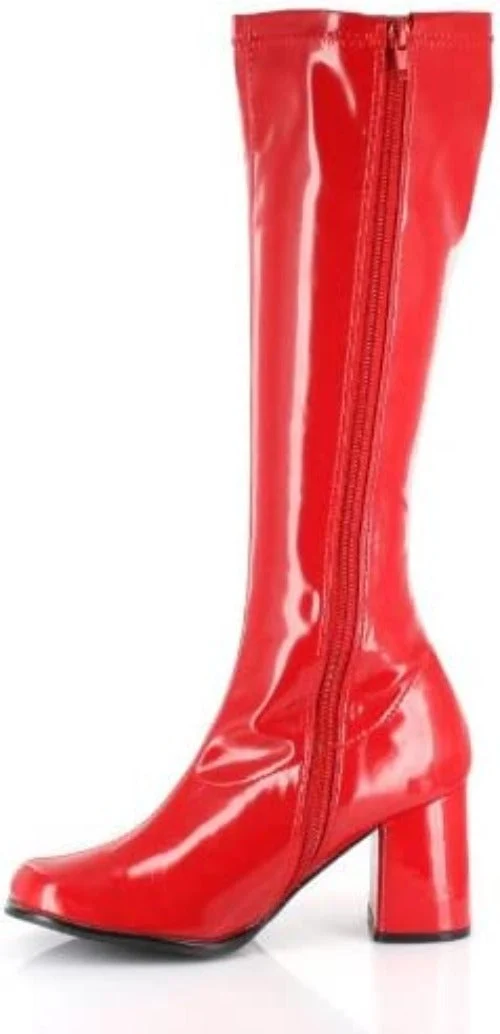 Gogo-Stiefel in Übergröße, 3 cm, mit Reißverschluss von Ellie Shoes, erhältlich in den Größen 13 und 14 – stilvoll und vielseitig