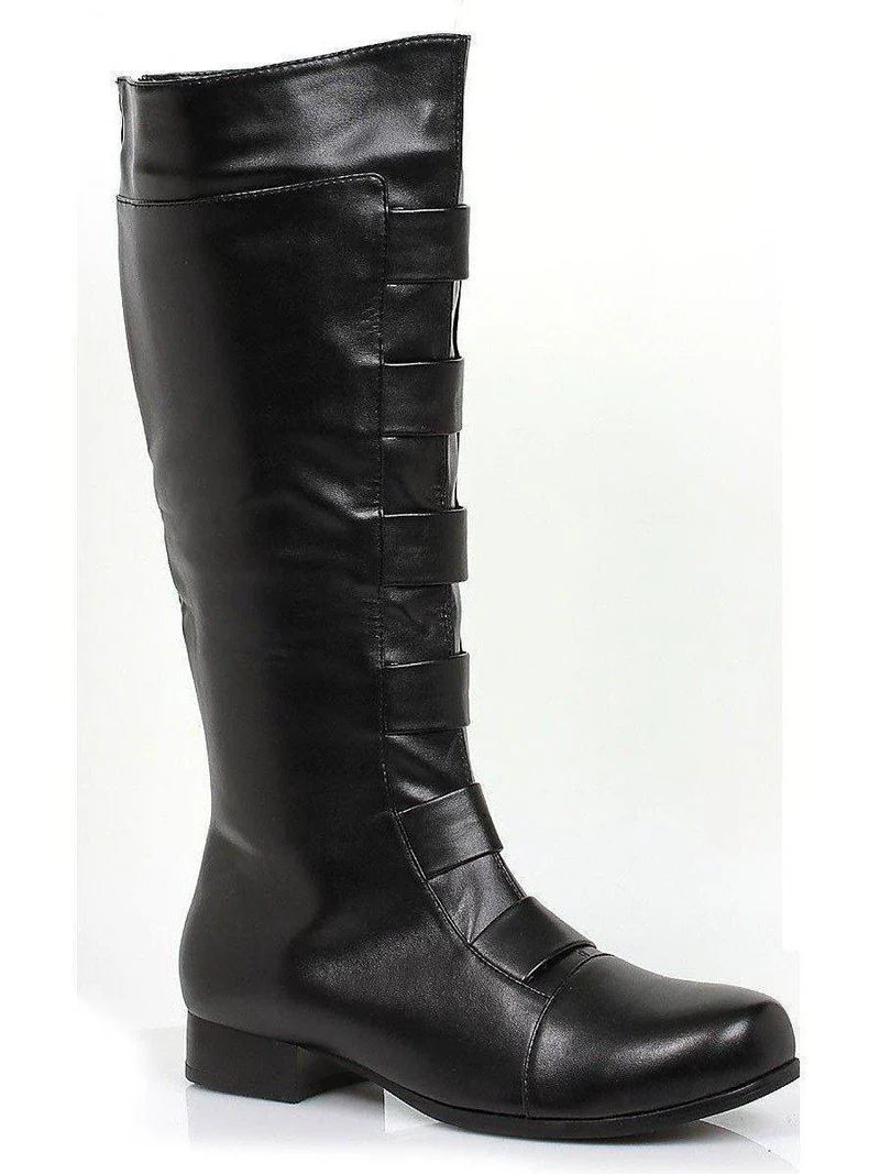 Ellie Shoes 121-Marc Kniehohe Herrenstiefel mit 1 cm Absatz in Schwarz, Blau, Grün, Rot, Weiß