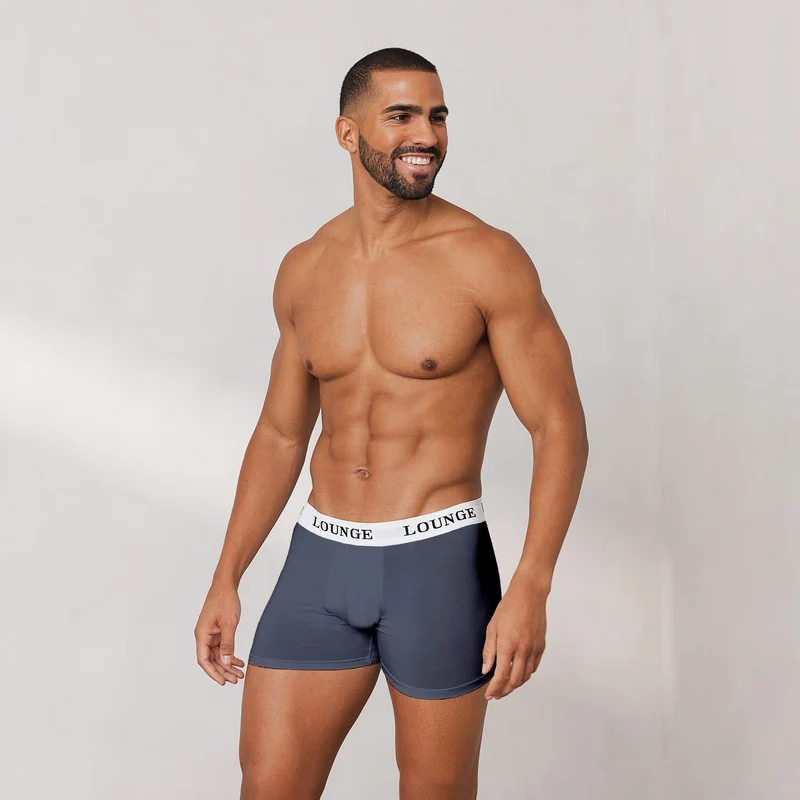 Everyday Herren-Boxer (3er Paket) - Geräuchertes Blau