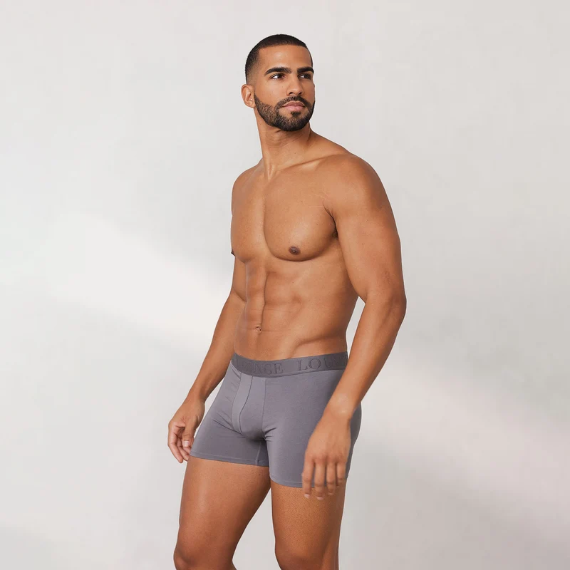 Luxe Herren-Boxer (3er Paket) - Dunkelgrau