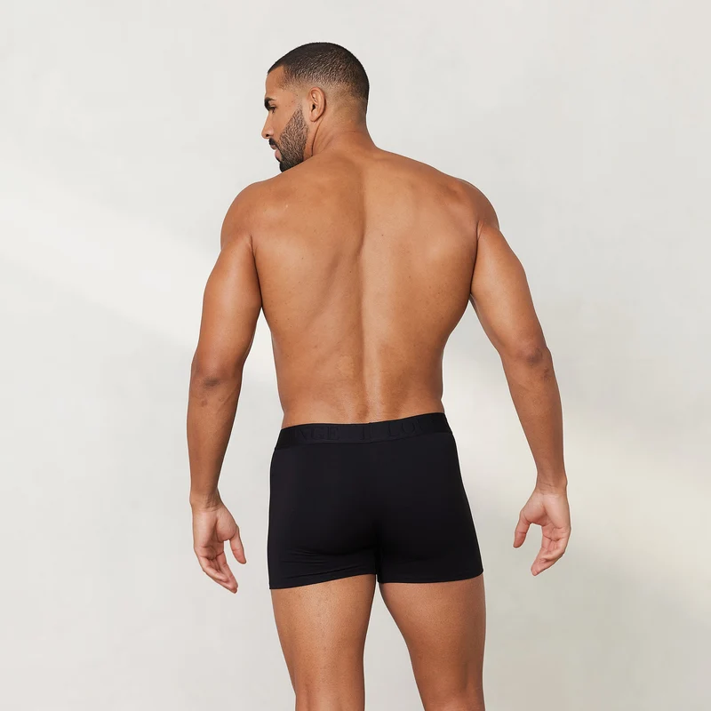 Luxe Herren-Boxer (3er Paket) - Schwarz