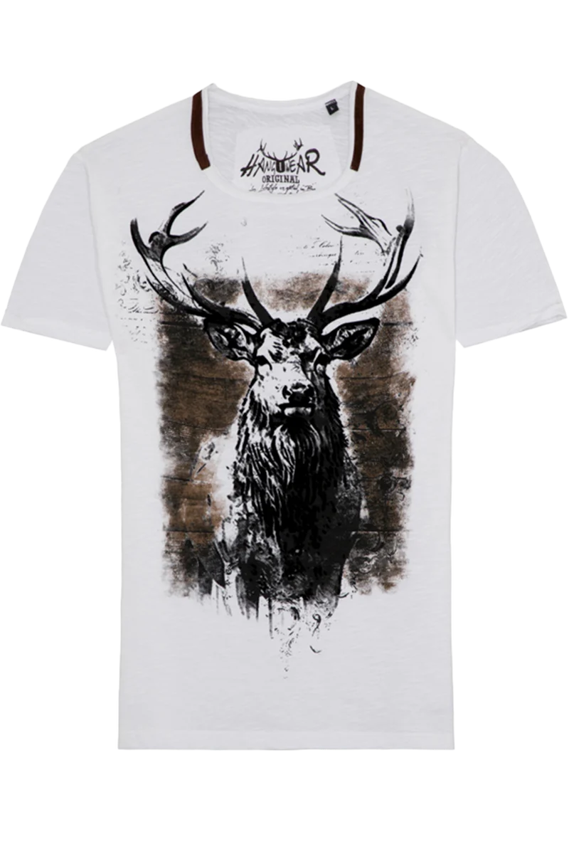 Herren T-Shirt mit Hirschkopf
