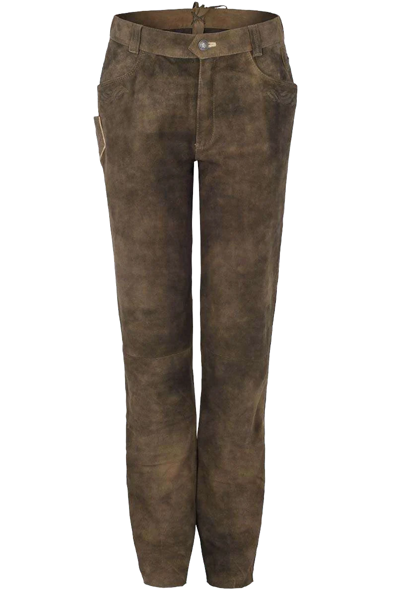 Herren Lederhose lang