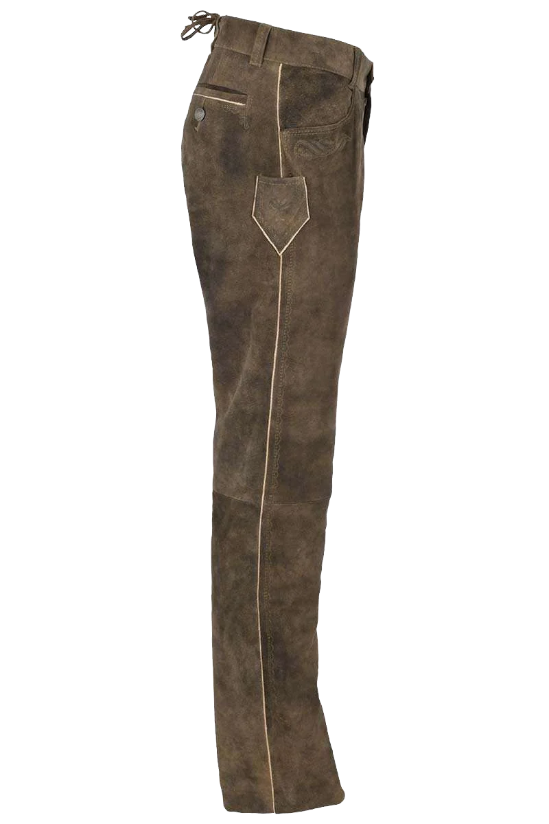 Herren Lederhose lang