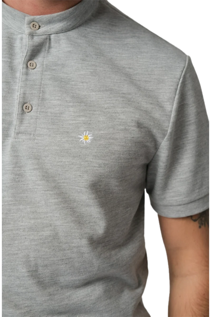 Herren Polo-Shirt Edelweiß