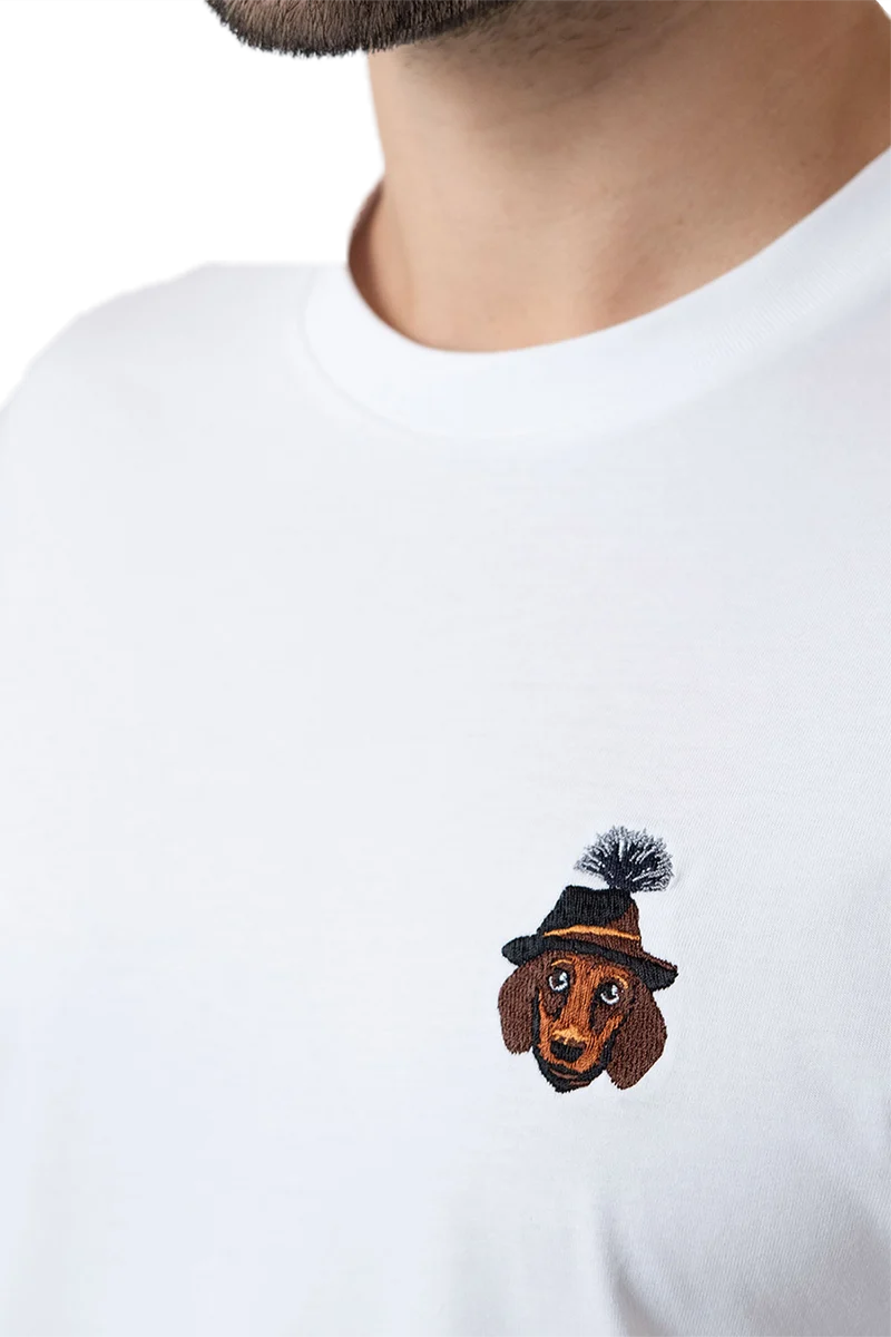 Herren T-Shirt mit Dackel 'Monsieur Waldi'