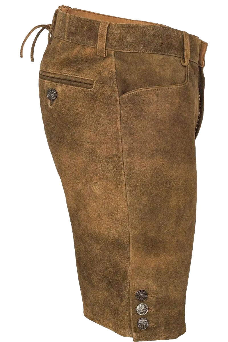 Kurze Herren Lederhose unbestickt