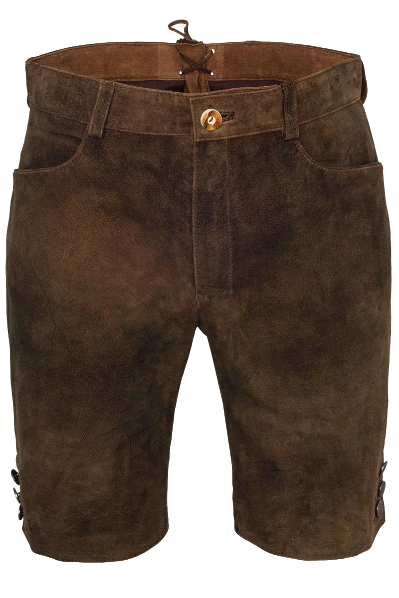 Kurze Herren Lederhose unbestickt