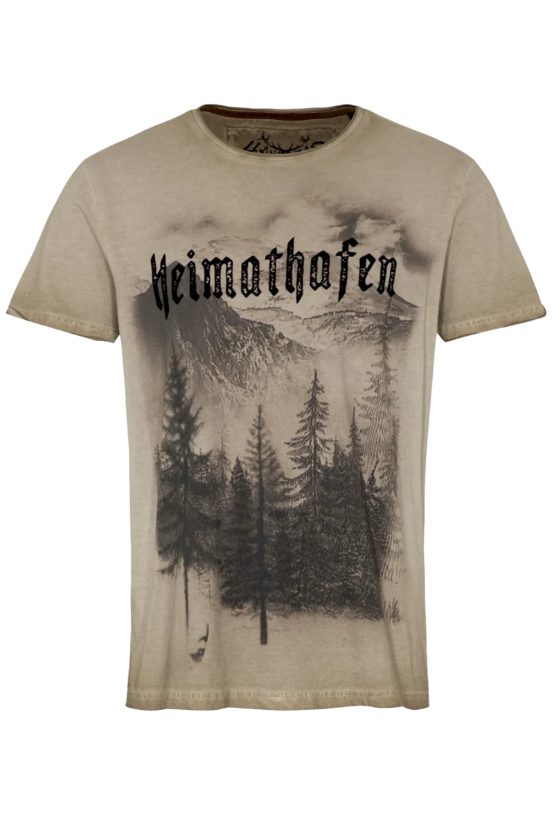 Herren Trachten T-shirt 'Heimathafen'