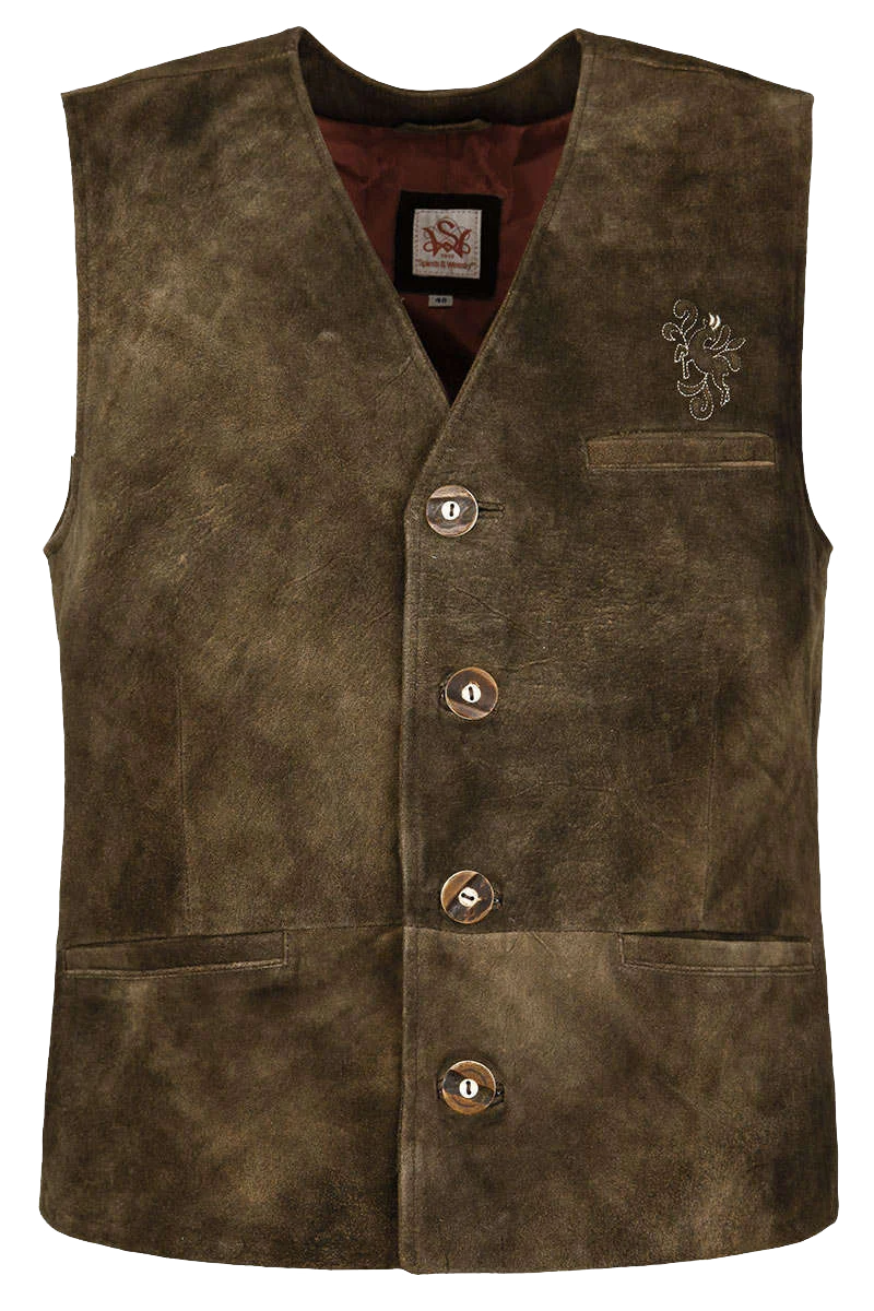 Herren Leder Weste