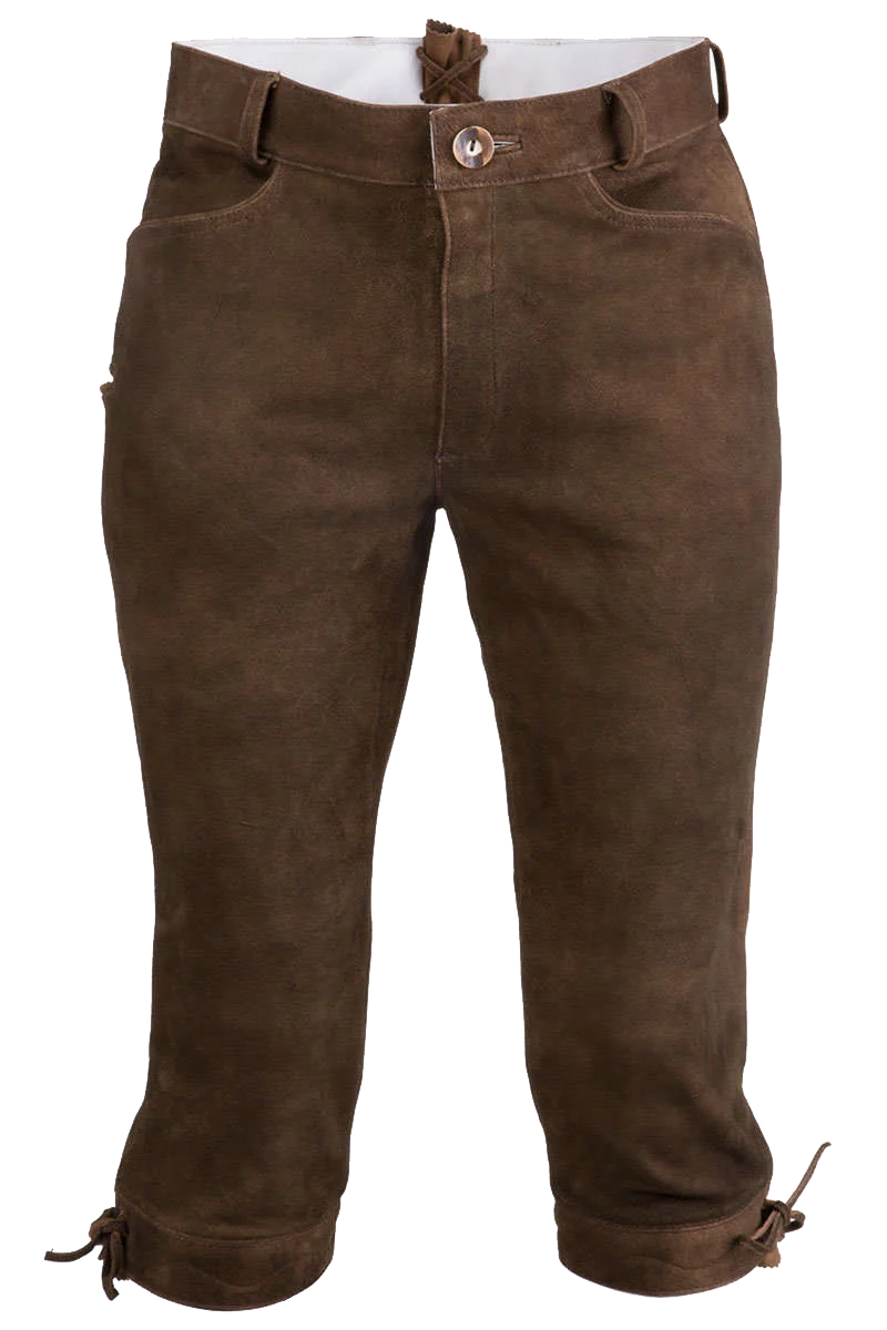 Herren Kniebundlederhose