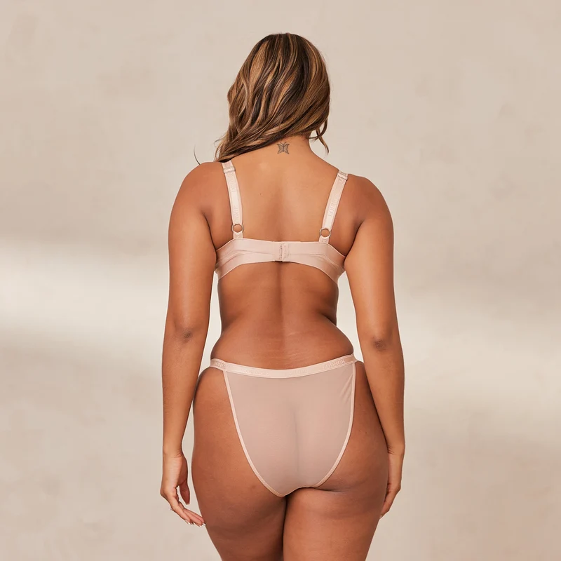 Smooth Mesh T-shirt BH - Taupe