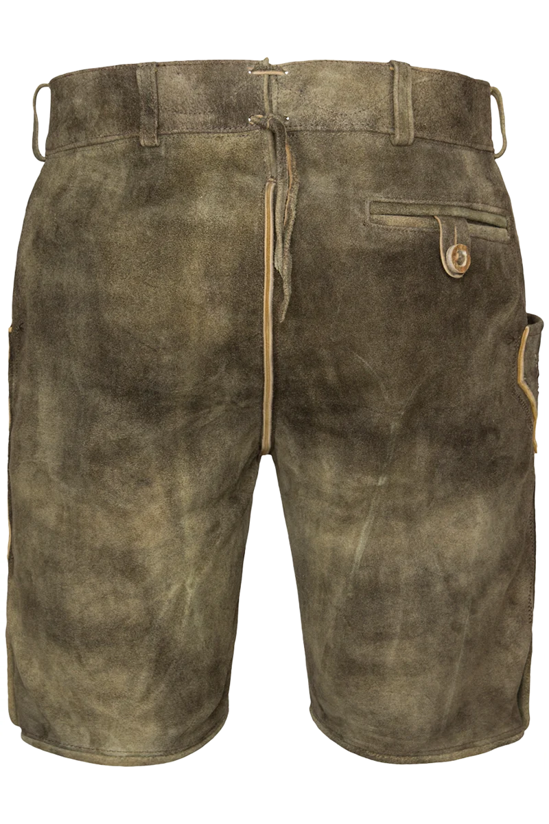 Herren Trachten Lederhose kurz bestickt