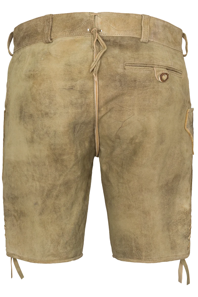 Herren Trachten Lederhose kurz bestickt