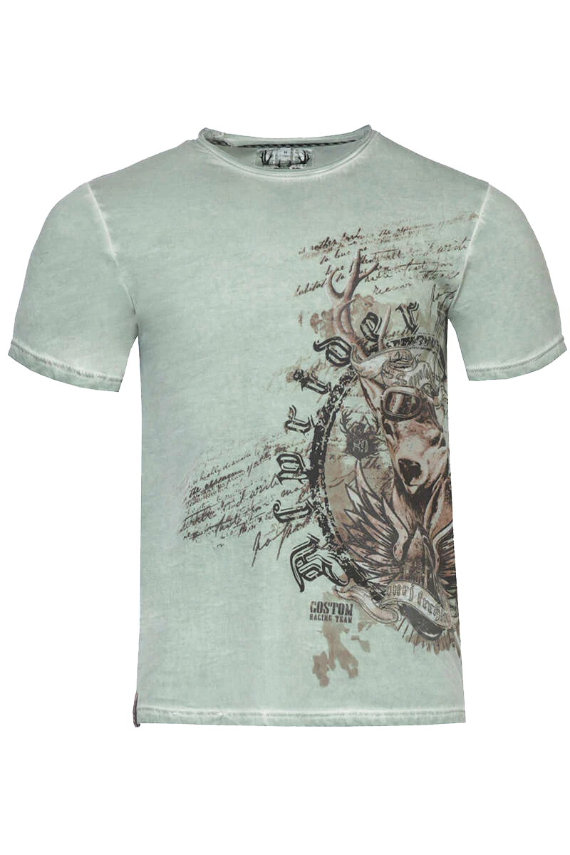 Herren T-Shirt 'Alprider' eukalyptus