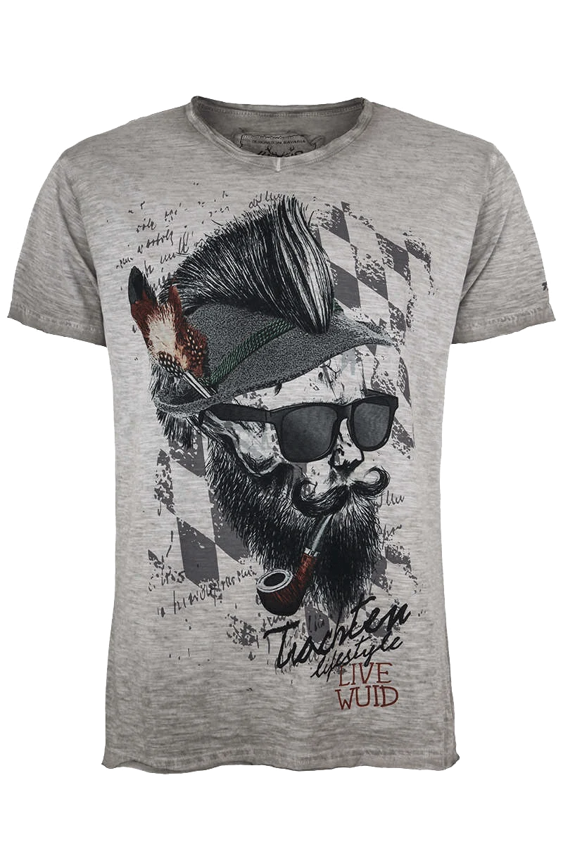 Herren T-Shirt 'Live Wuid'