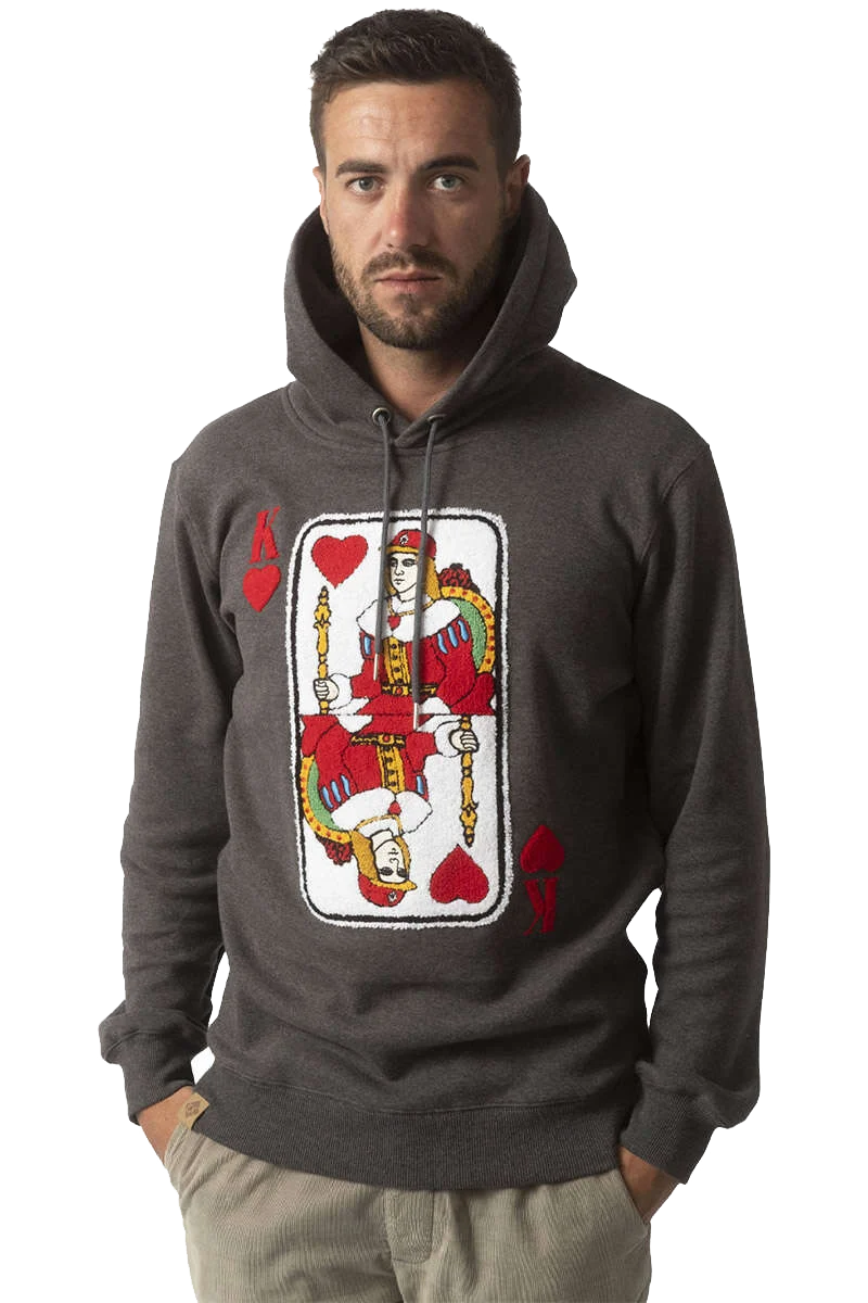 Herren Kapuzenpullover Herz