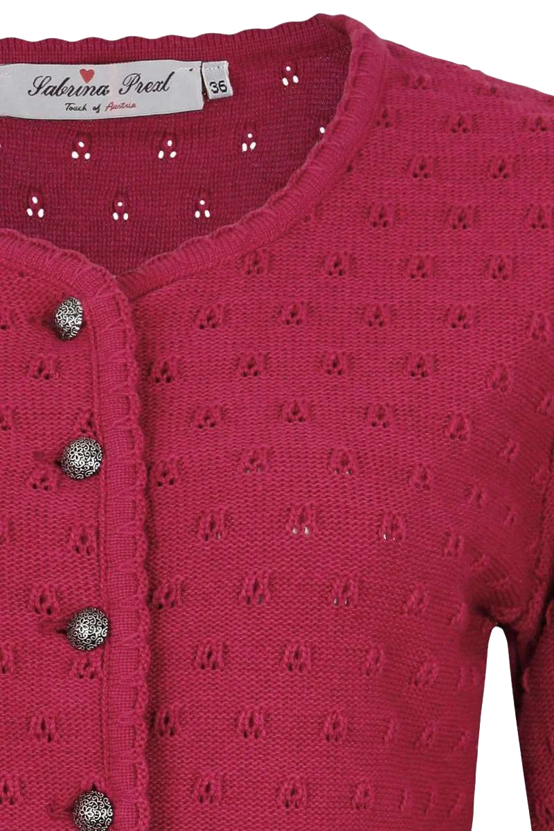 Dirndlstrickjacke beere
