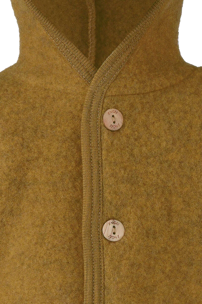 Baby-Wollfleece-Overall mit Kapuze aus Bio Schurwollfleece