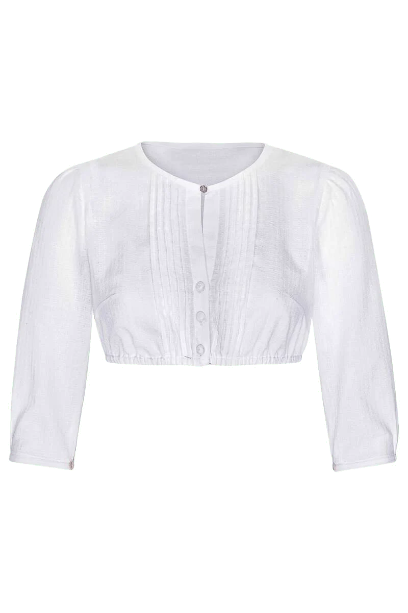 Dirndlbluse Rundhalsausschnitt