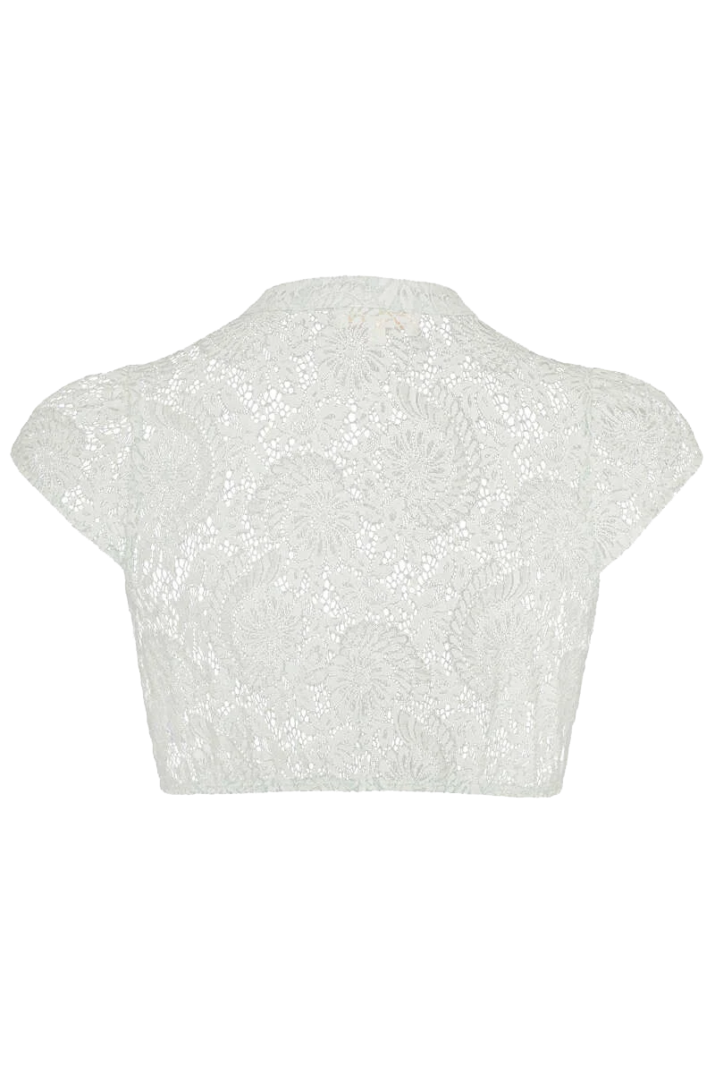 Dirndlbluse aus Spitze mit Flügelarm