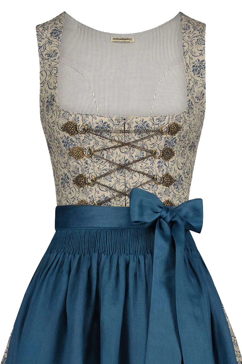 Dirndl mit Miederhakenverschluss