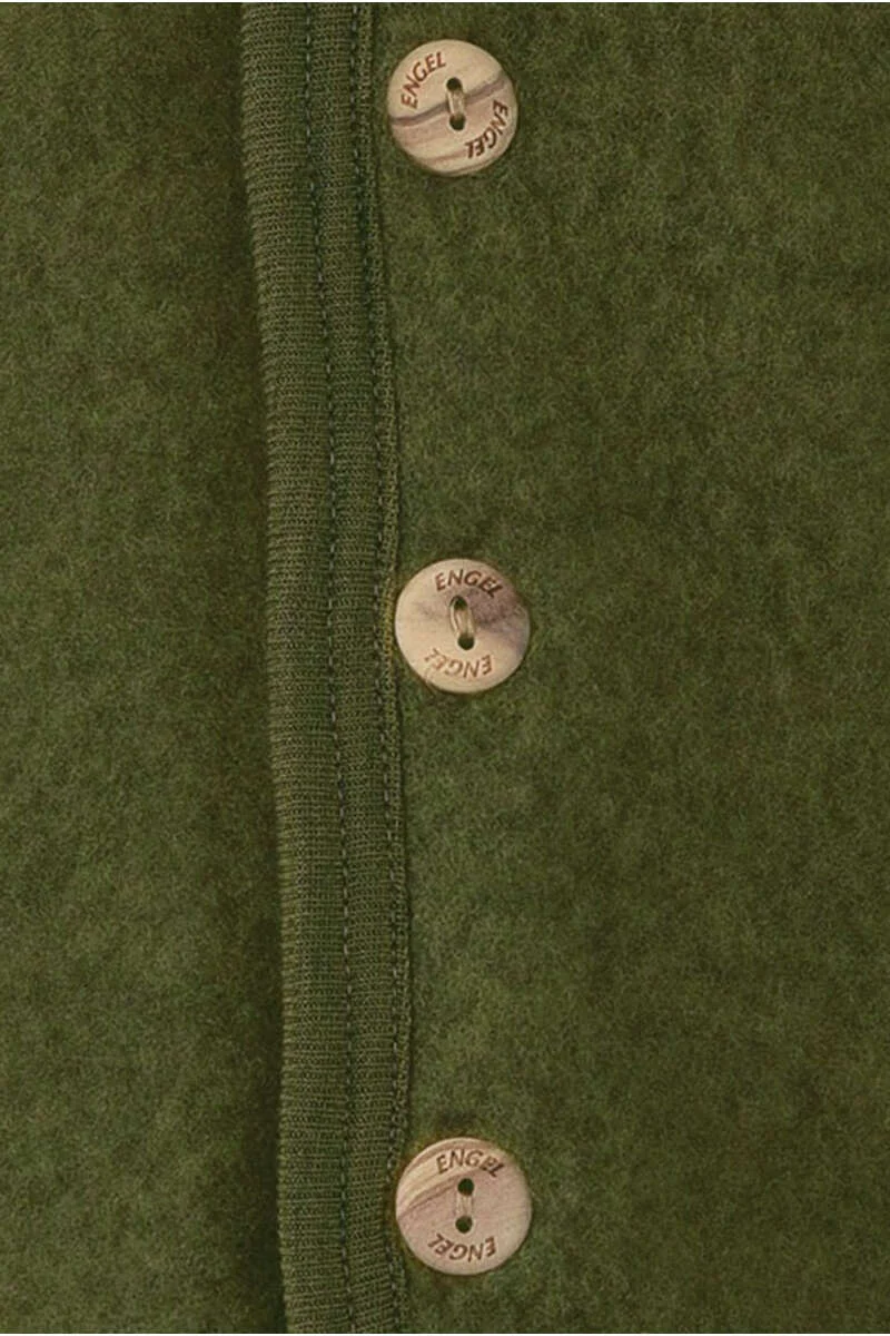 Baby-Kleinkinder-Jacke mit Kapuze aus Bio-Schurwolle