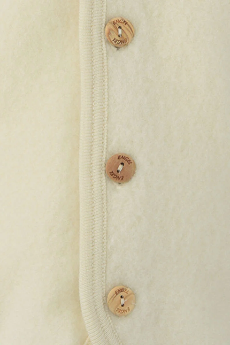 Baby-Kleinkinder-Jacke mit Kapuze aus Bio-Schurwolle
