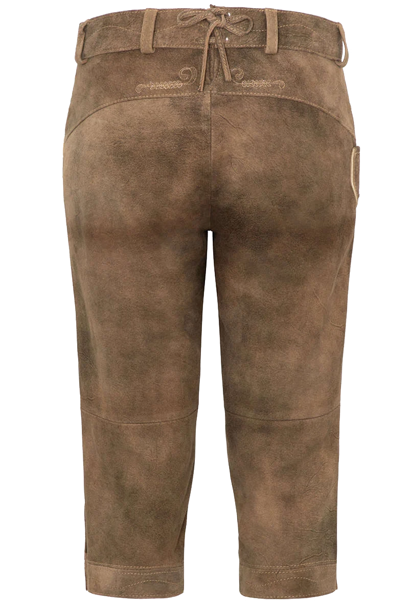 Damen Leder-Kniebundhose Ziegenvelour