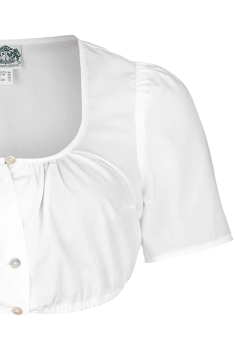 Dirndlbluse mit Perlmuttknöpfen