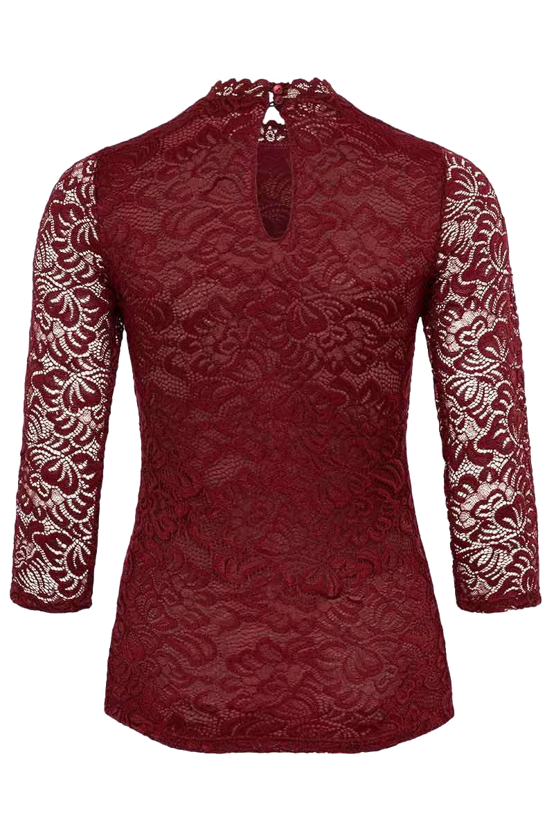Damen Spitzen-T-Shirt 3/4-Arm