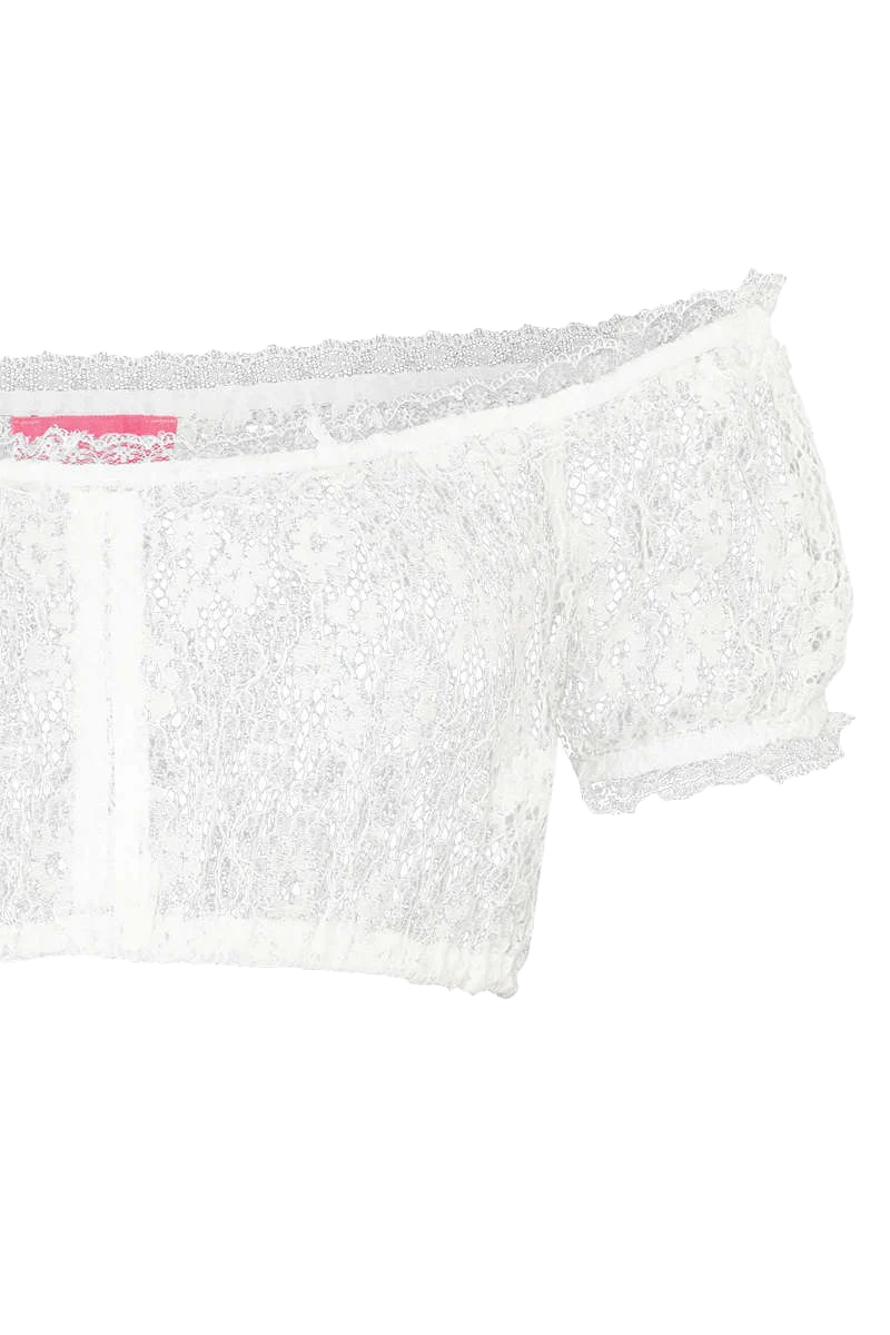 Dirndlbluse Carmen kurzarm