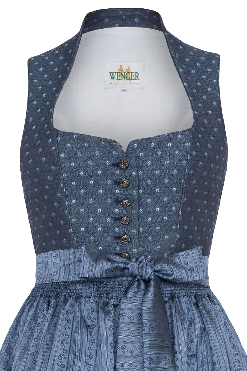 Dirndl lang mit Schneewittchenkragen