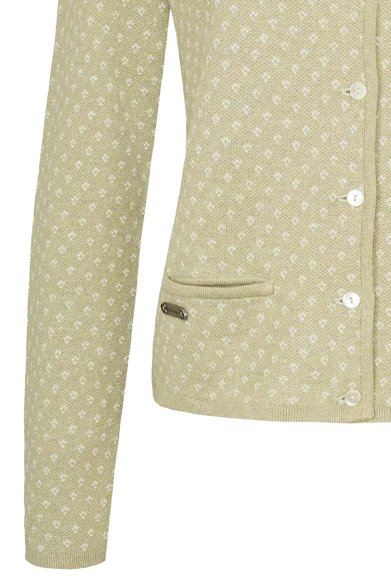 Damen Trachtenstrickjacke mit Perlmutt-Knöpfen
