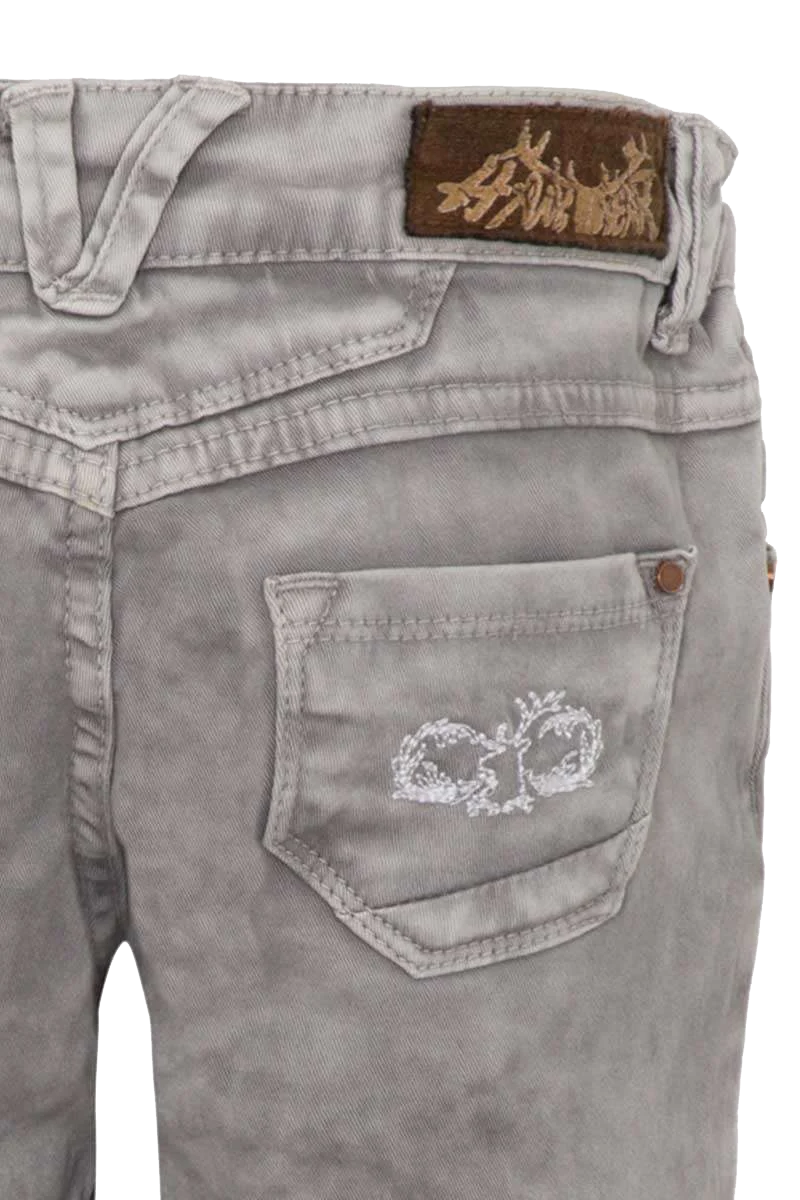 Kinder Jeansshort in Lederhosenoptik