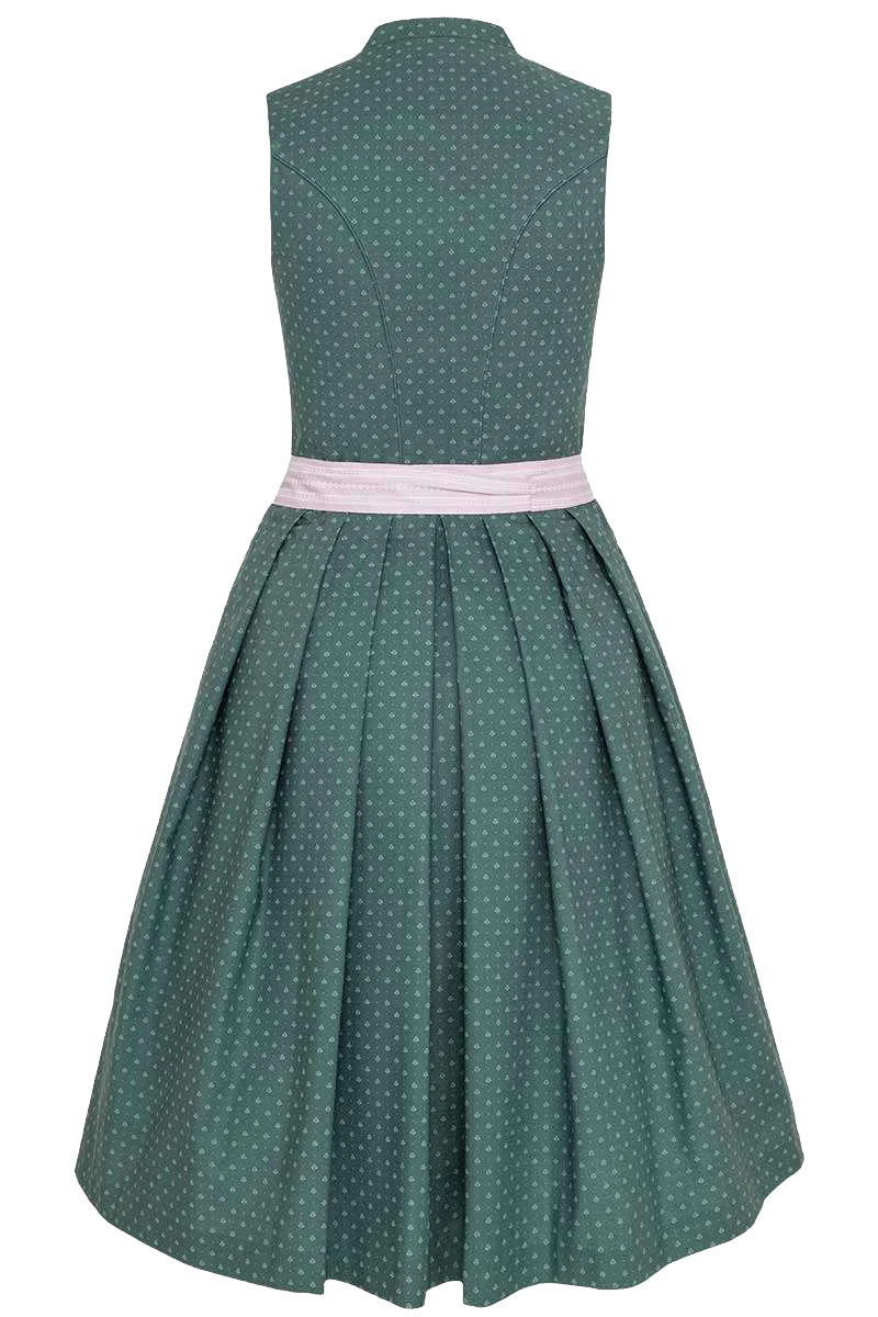 Dirndl midi hochgeschlossen mit Brosche