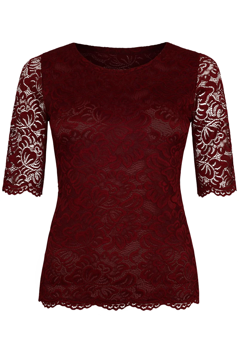 Damen Trachtenshirt aus Spitze