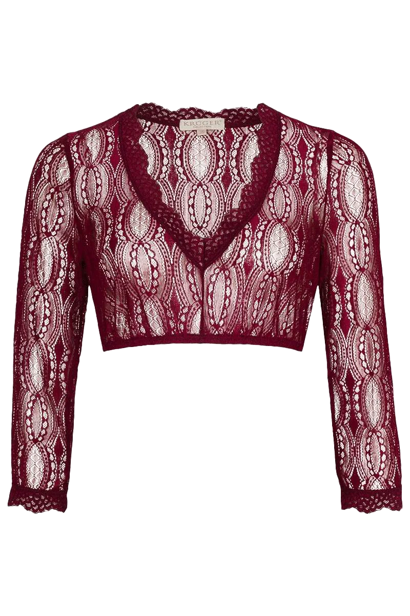 Dirndlbluse mit 3/4-Ärmeln