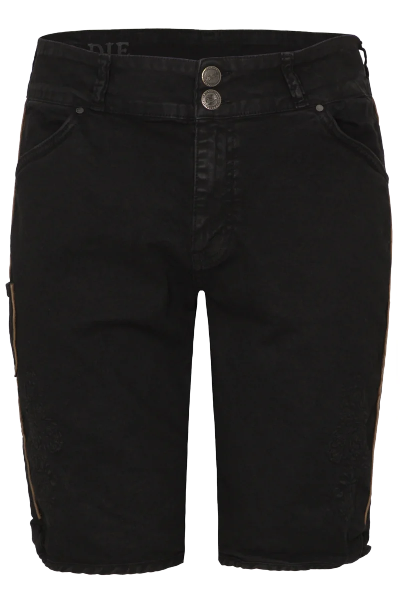 Herren Jeans-Bermuda mit Stickerei