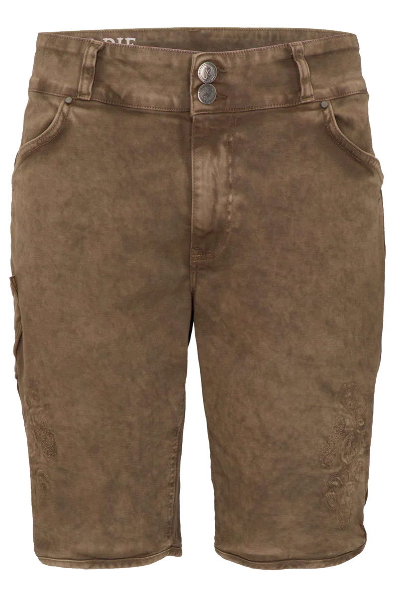 Herren Jeans-Bermuda mit Stickerei