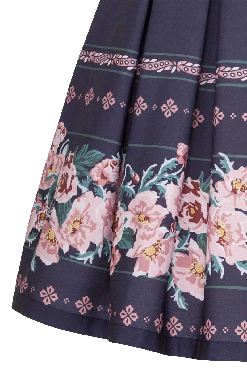 Trachtenrock mit Blumenprint