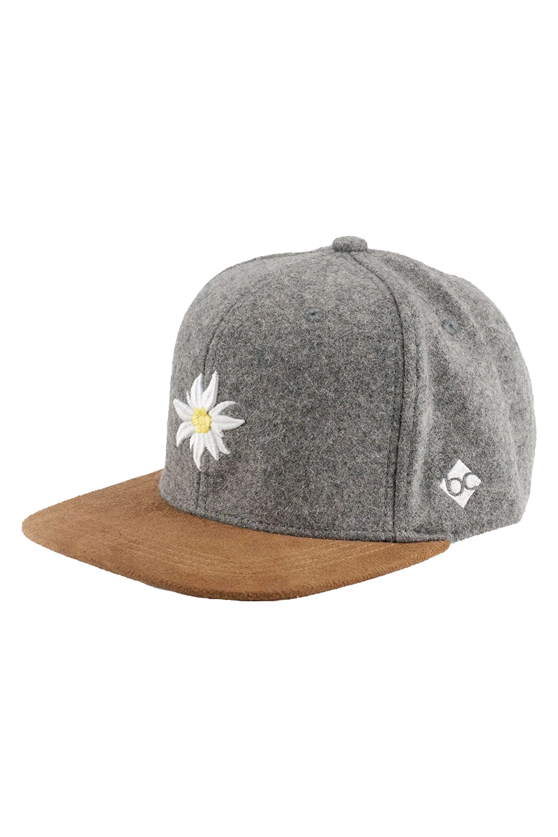 Snapback Cap 'Edelweiß Wildleder'