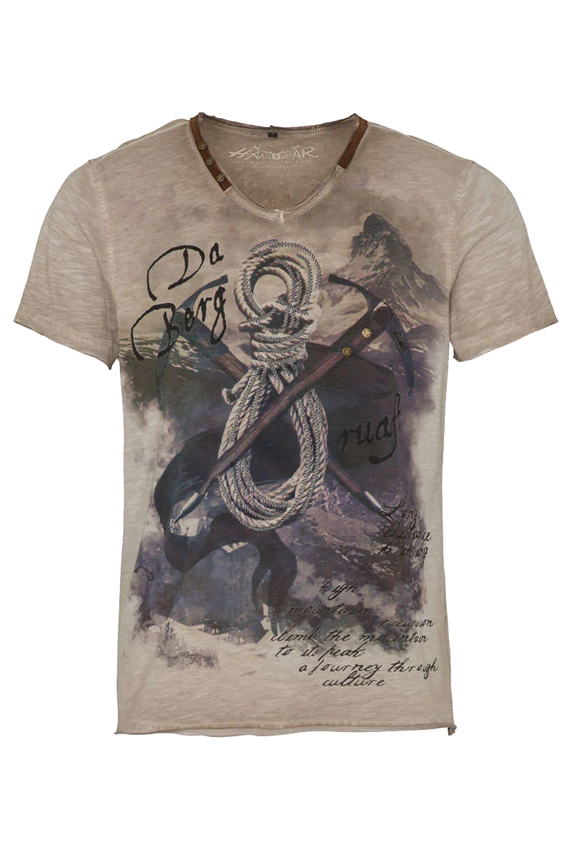 Herren T-Shirt 'Da Berg ruaft'