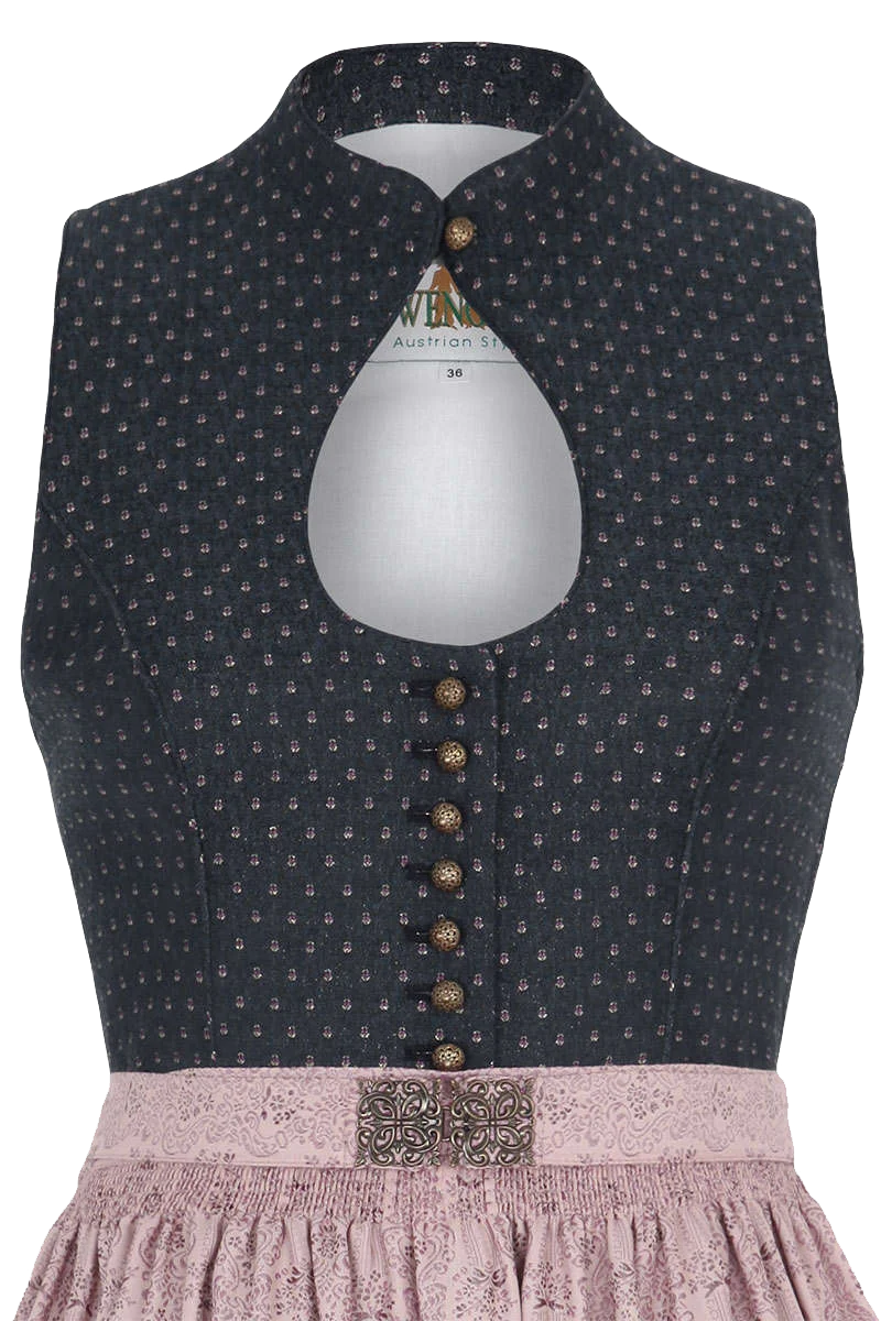 Midi-Dirndl mit Lochausschnitt