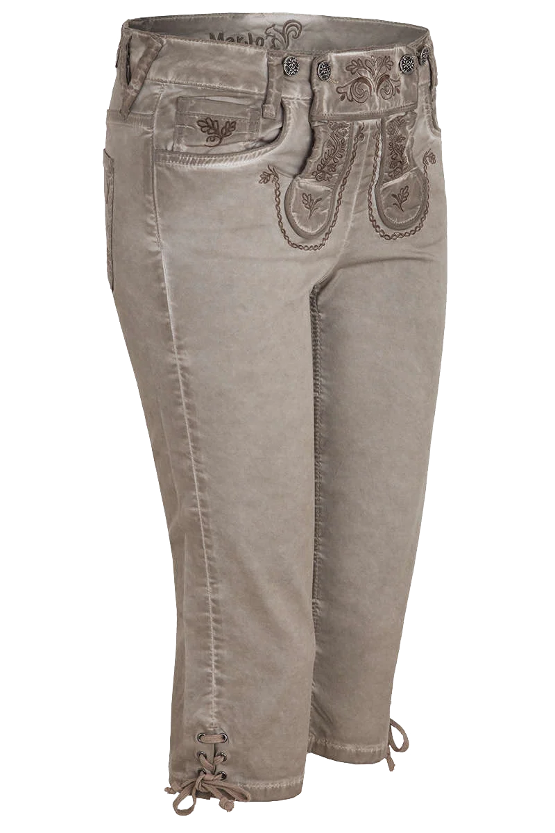 Damen Trachten Stretch-Dreiviertelhose