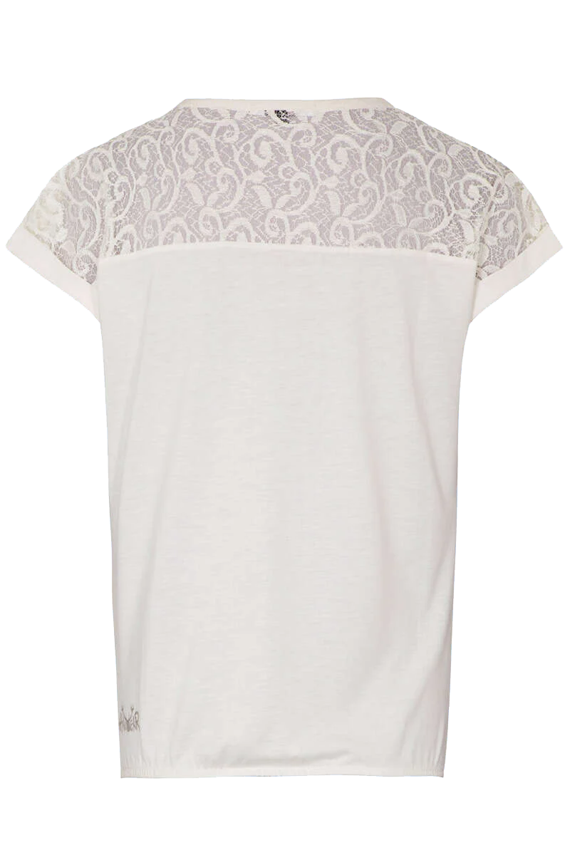 Damen Trachten Spitzen T-Shirt