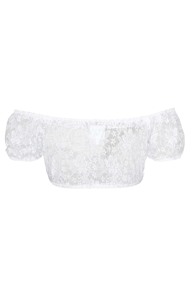 Dirndl Carmenbluse aus Spitze
