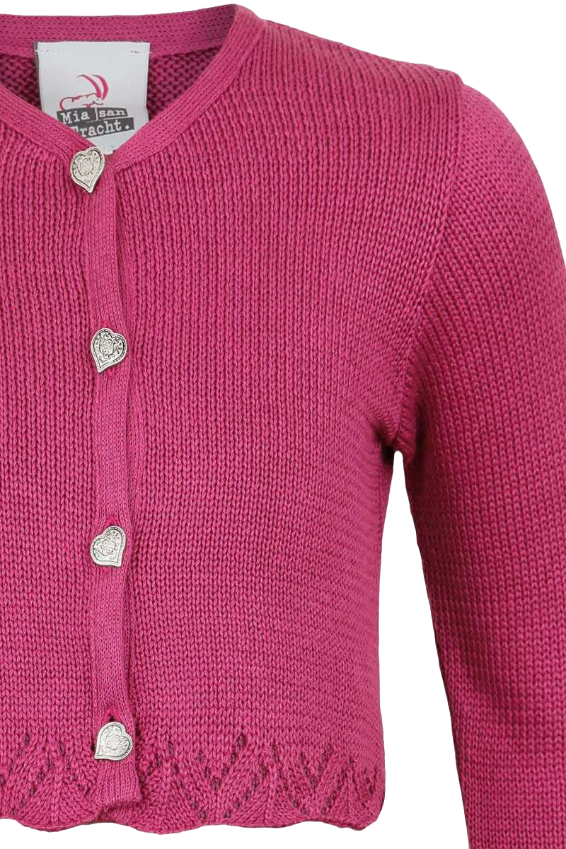 Mädchen Trachten-Strickjacke Dirndljacke